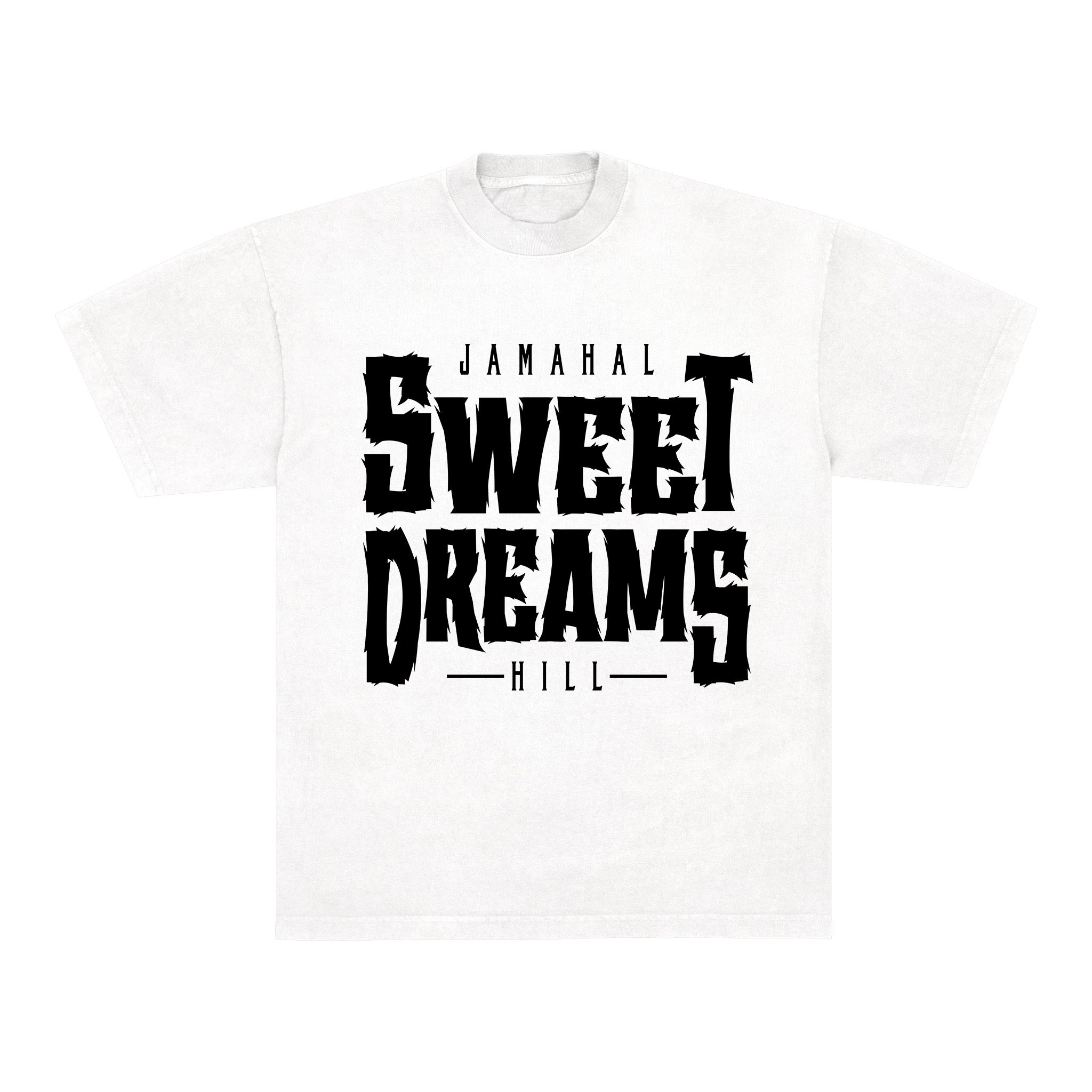 Jamahal Hill "SWEET DREAMS" Premium Tee - White/Black Logo