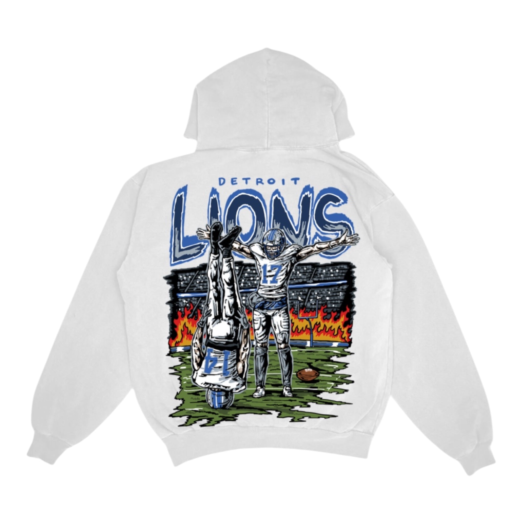 Detroit X Amon-Ra St. Brown - Cement Gray Hoodie