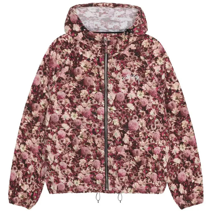 Stussy Beach Shell Floral Nylon 'Maroon'