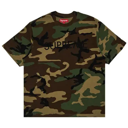 Supreme Capital Short-Sleeve Top 'Woodland Camo'