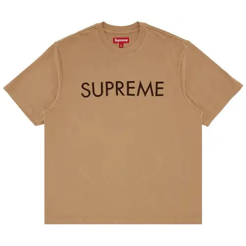Supreme Capital Short-Sleeve Top 'Dark Tan'