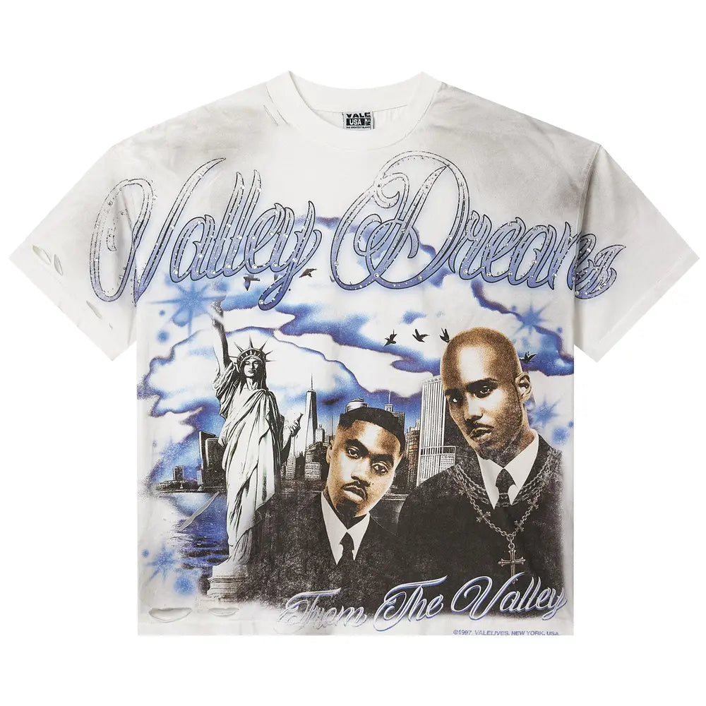 Vale Forever Godfather Bling Tee 'White/Blue/Jeweled'