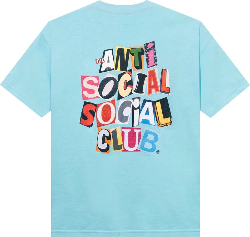 Anti Social Social Club Tee - Torn Pages Of Our Story 'Blue'