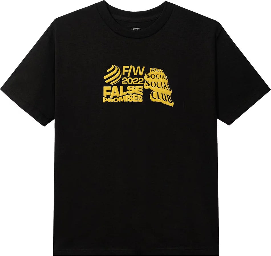 Anti Social Social Club Tee - False Promises 'Black'