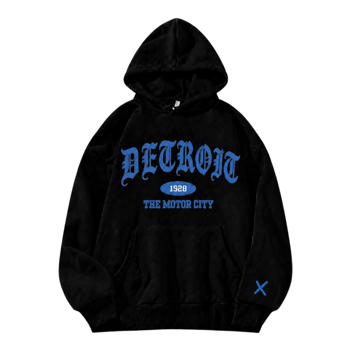 Detroit X Exclusive Lions 313 Black Heavyweight Hoodie