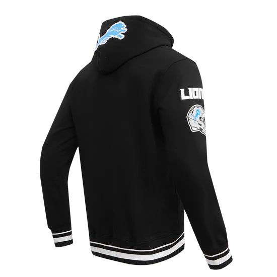 Pro Standard - NFL DETROIT LIONS MASHUP MEN'S RIB PULLOVER HOODIE - Black