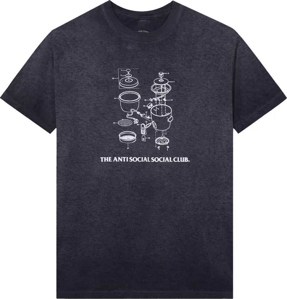 Anti Social Social Club - Dying On the Gram Sand Mineral Wash 'Black'