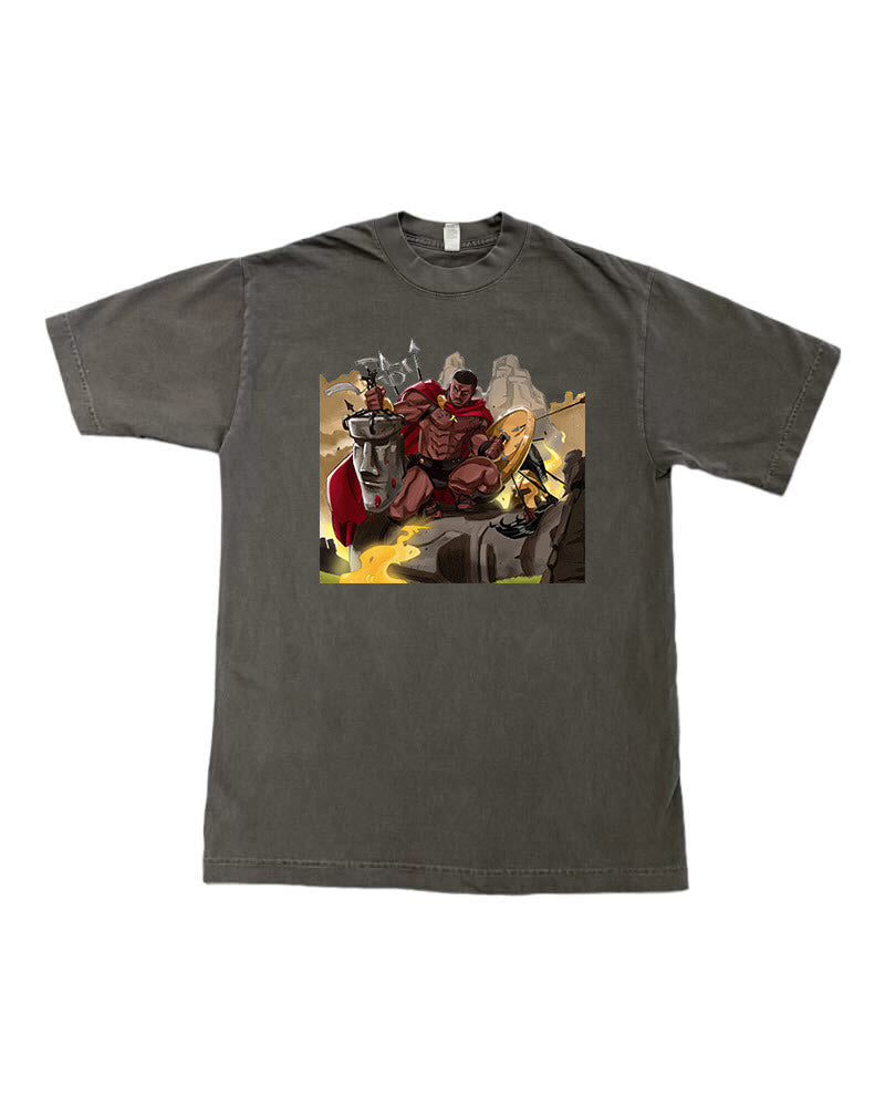 Jamahal Hill 'Spartan UFC 300' Premium Tee - Grey