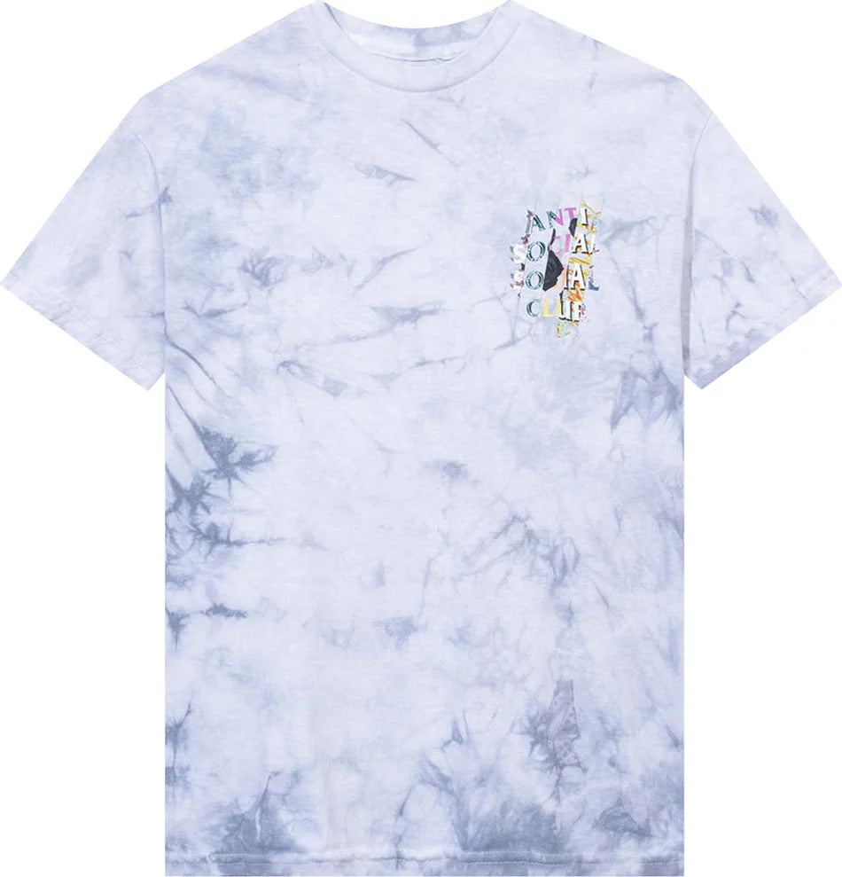 Anti Social Social Club Tee - Dissociative Tie Dye 'Dissociative Grey'
