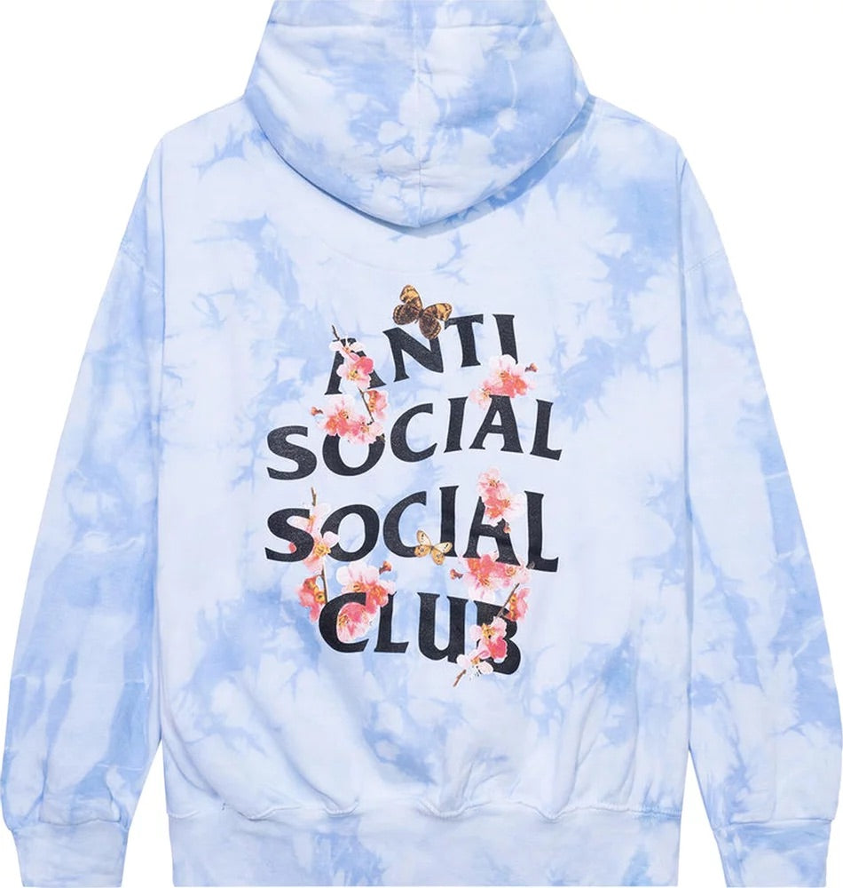 Anti Social Social Club - Kkoch Never Dies Tie Dye Hoodie 'Blue'