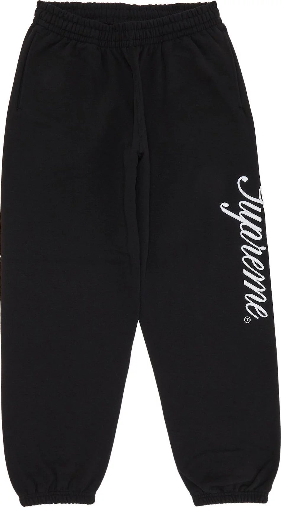 Supreme - Raised Script Sweatpant 'Black'