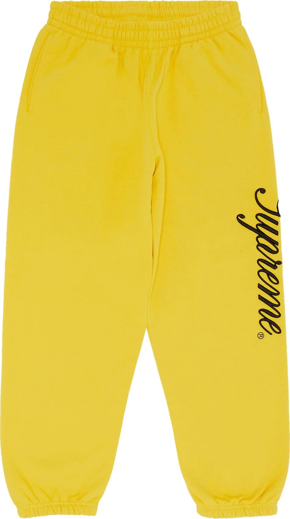 Supreme - Raised Script Sweatpant 'Yellow'