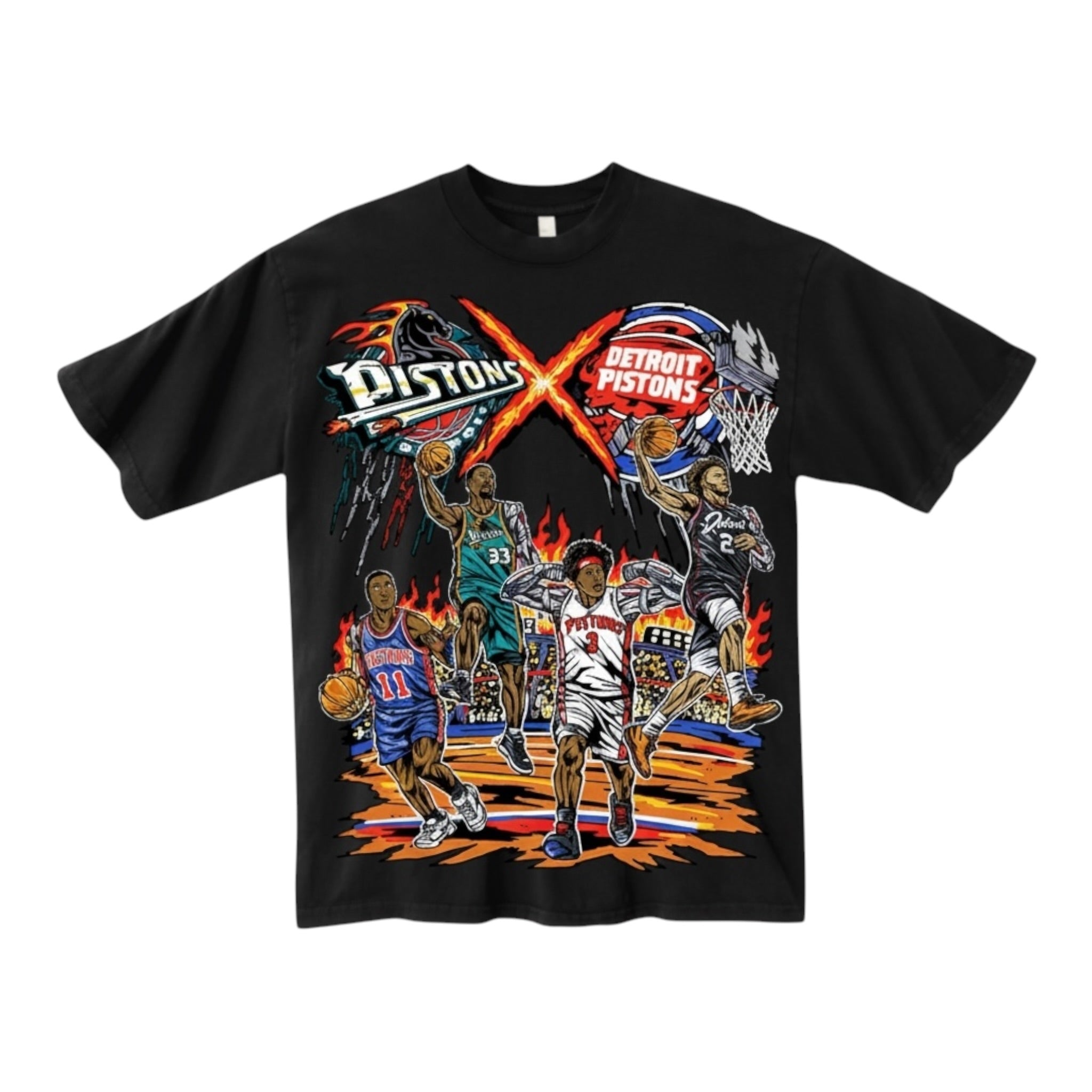 Detroit X Pistons Legends Black Heavyweight Tee