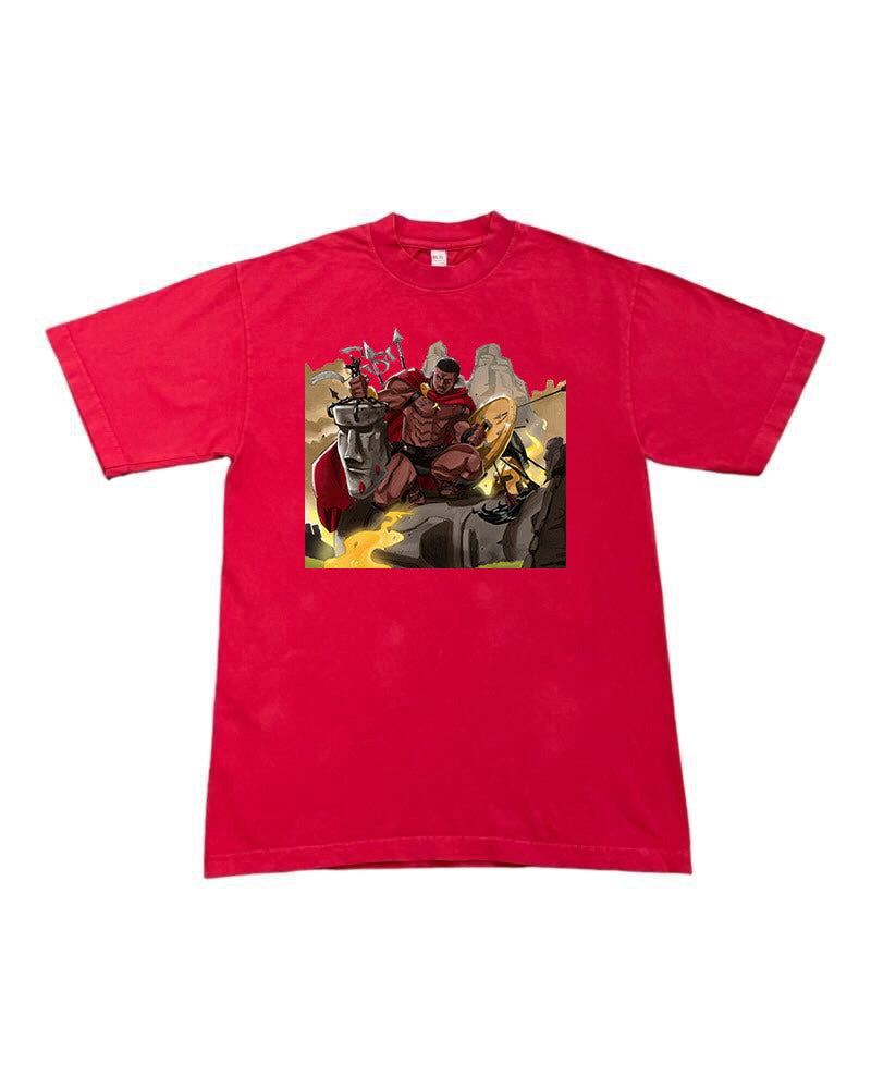 Jamahal Hill 'Spartan UFC 300' Premium Tee - Red