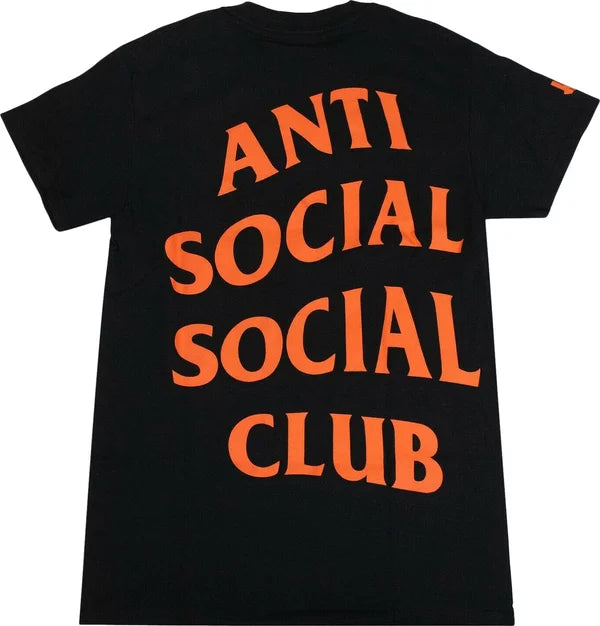 Anti Social Social Club x Undefeated Paranoid Logo T-Shirt 'Black'