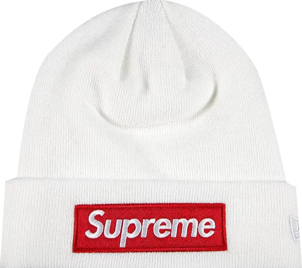 Supreme x New Era Box Logo Beanie 'White'
