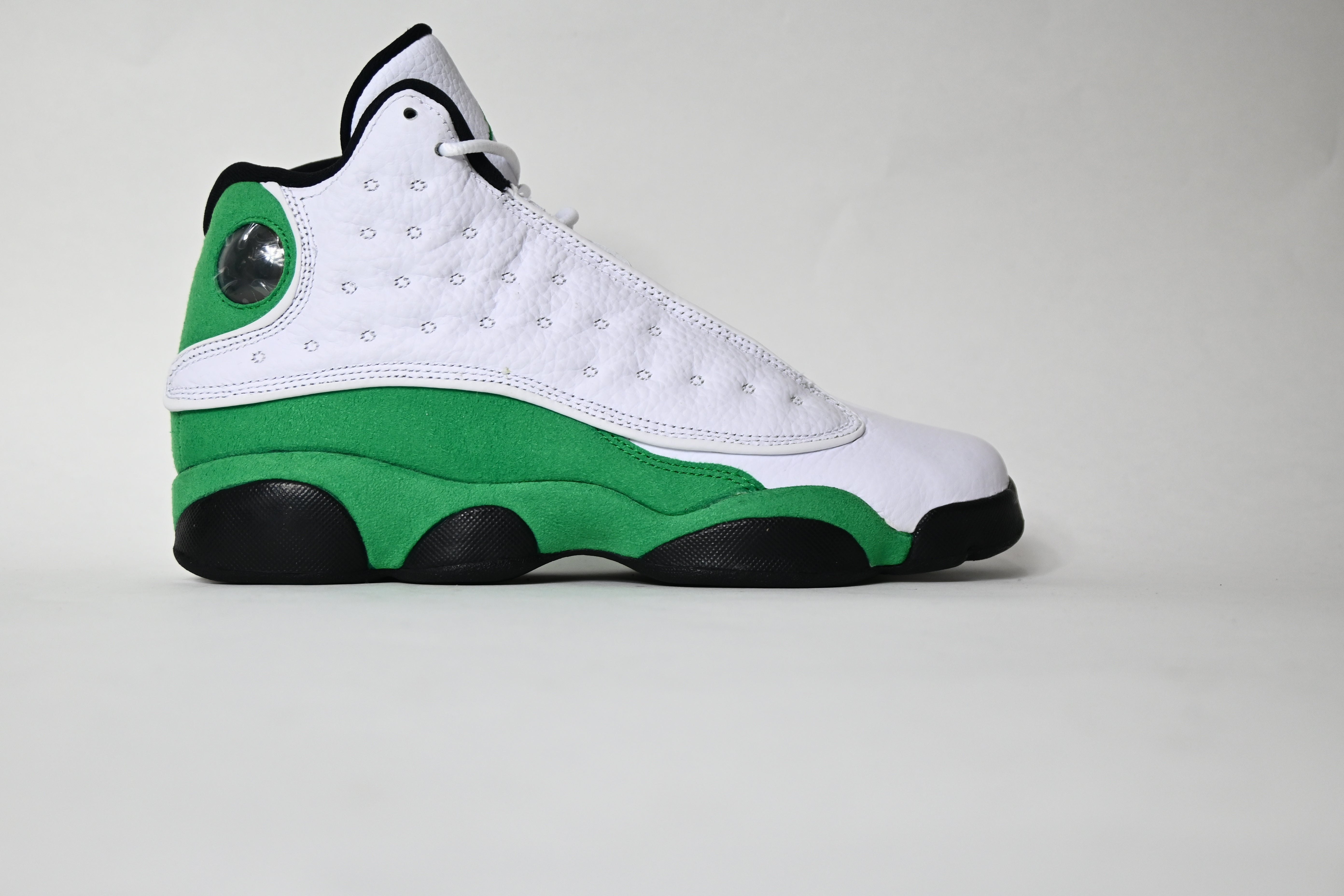 Jordan 13 Retro White Lucky Green (GS) - DB6536-113