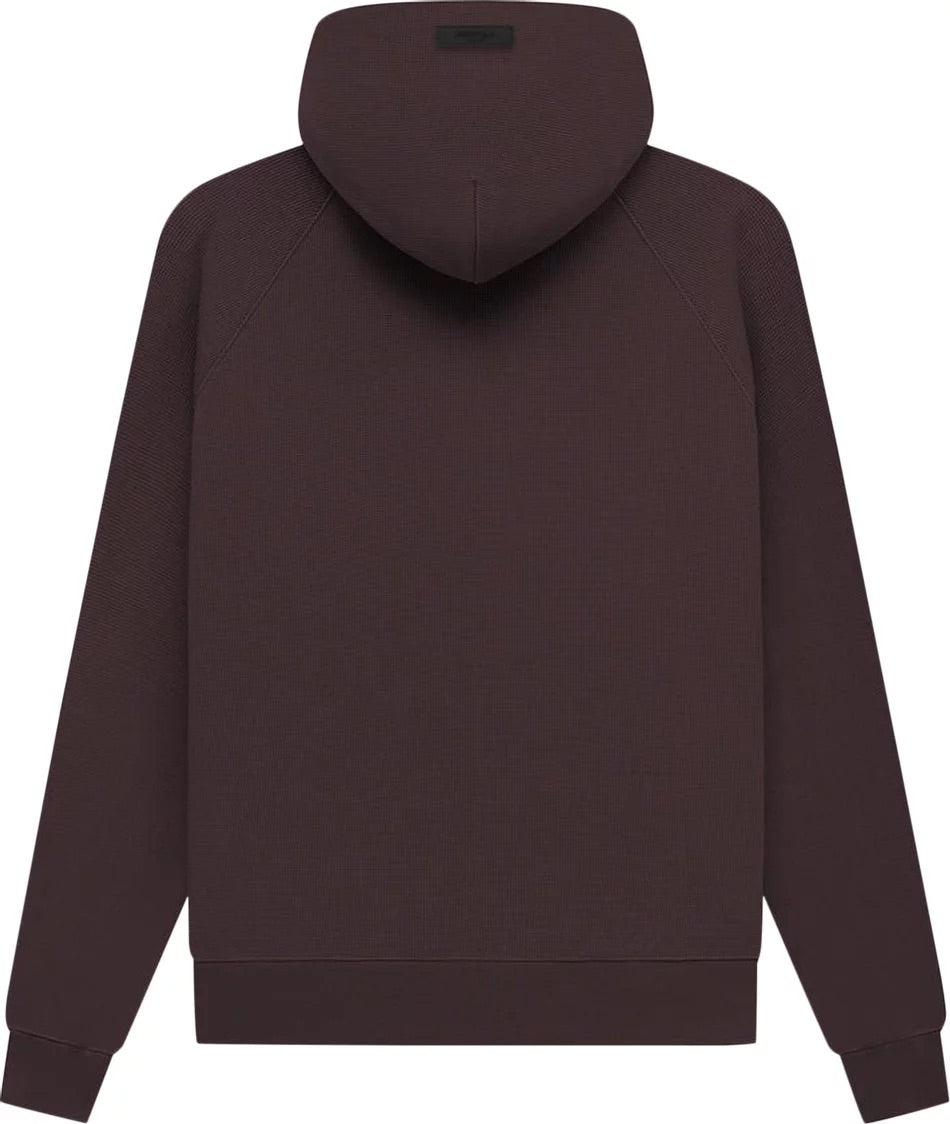 Fear of God Essentials - Waffle Raglan Hoodie Off Black