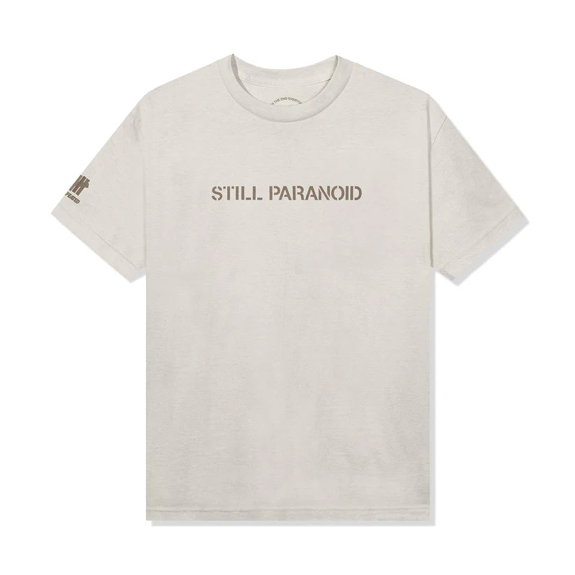 Anti Social Social Club x Undefeated Paranoid Logo T-Shirt 'Light Sand'