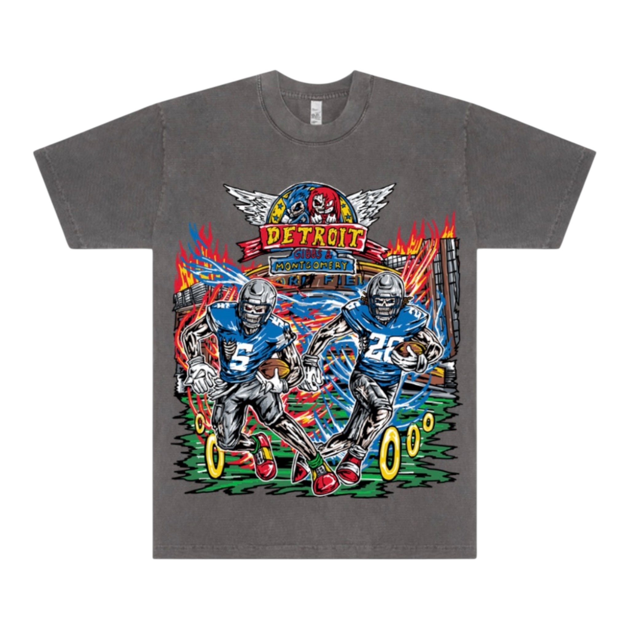 Detroit X Gibbs x MON - Vintage Black T-Shirt