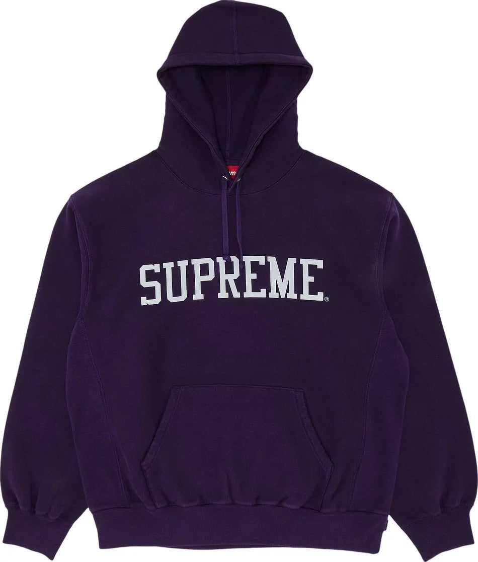 Supreme - Varsity Hooded Sweatshirt 'Dark Purple'