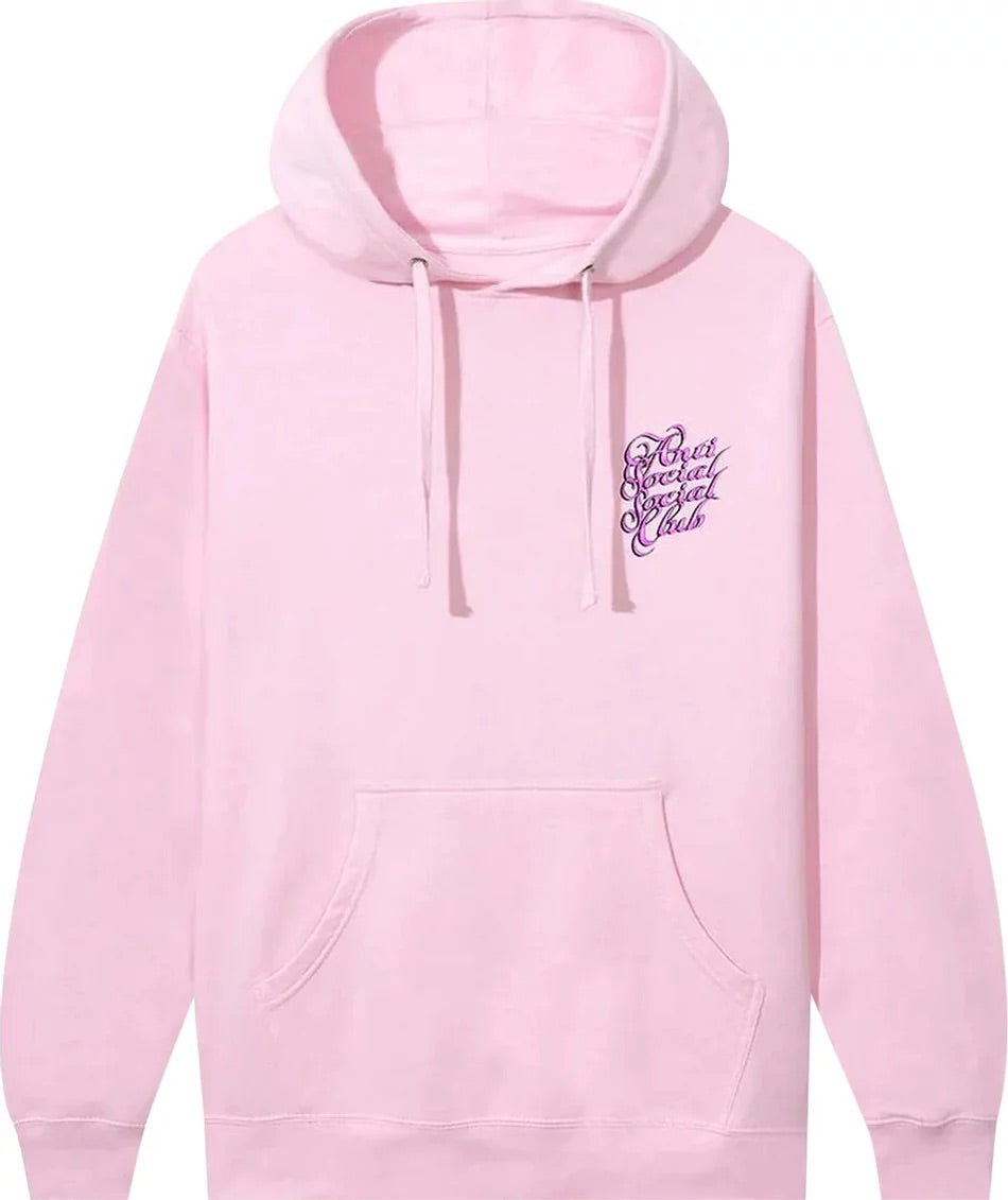 Anti Social Social Club - Eyelash Hoodie 'Pink'