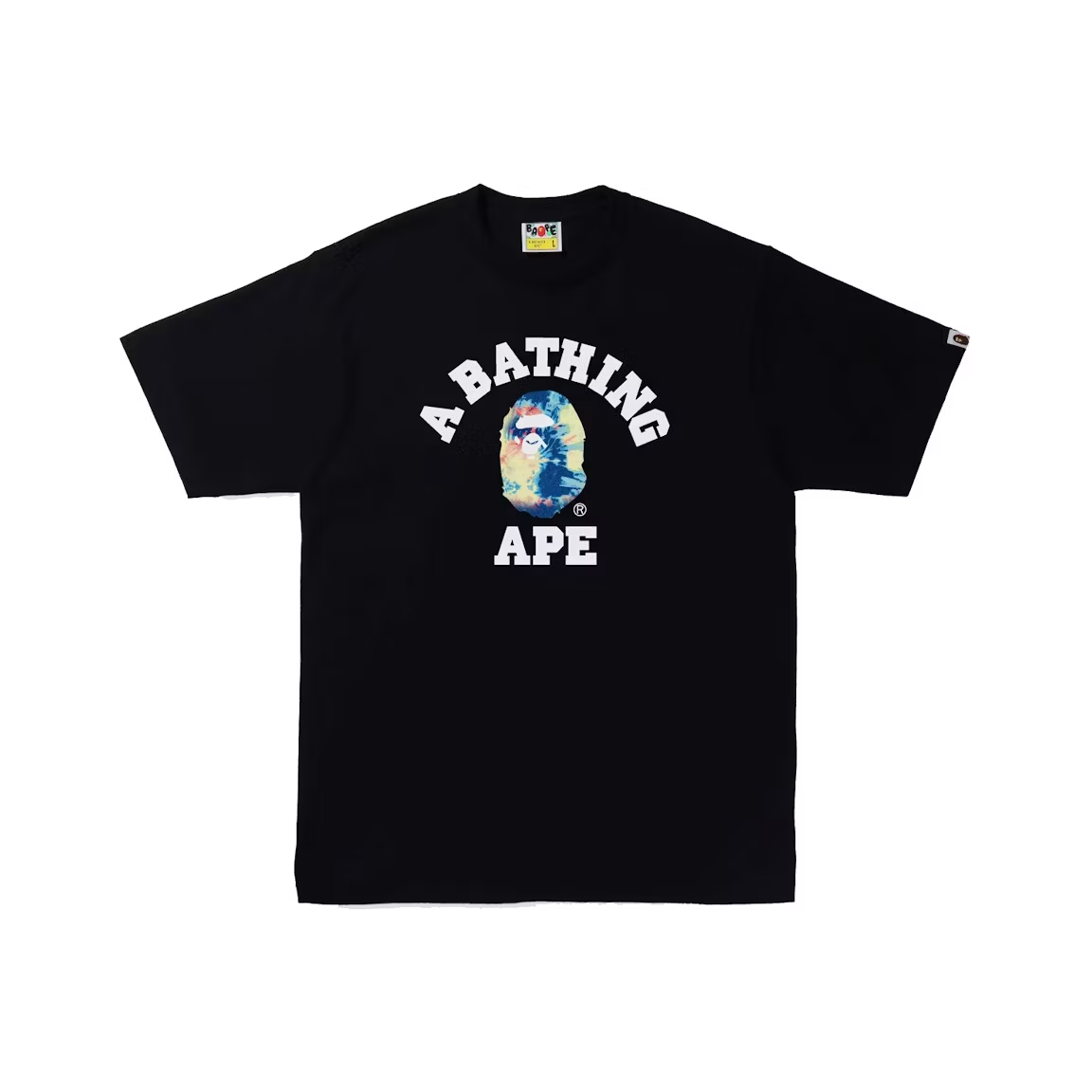 BAPE Tie Dye College Tee Black/Multi