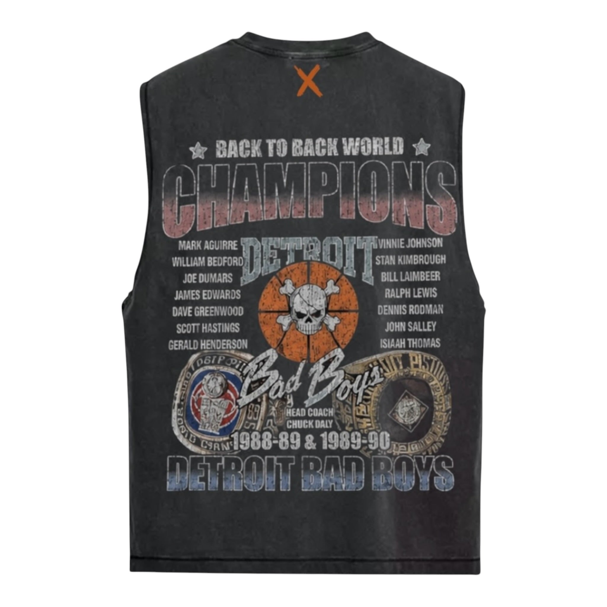 Detroit X Bad Boys Heavyweight Cut-Off Tee