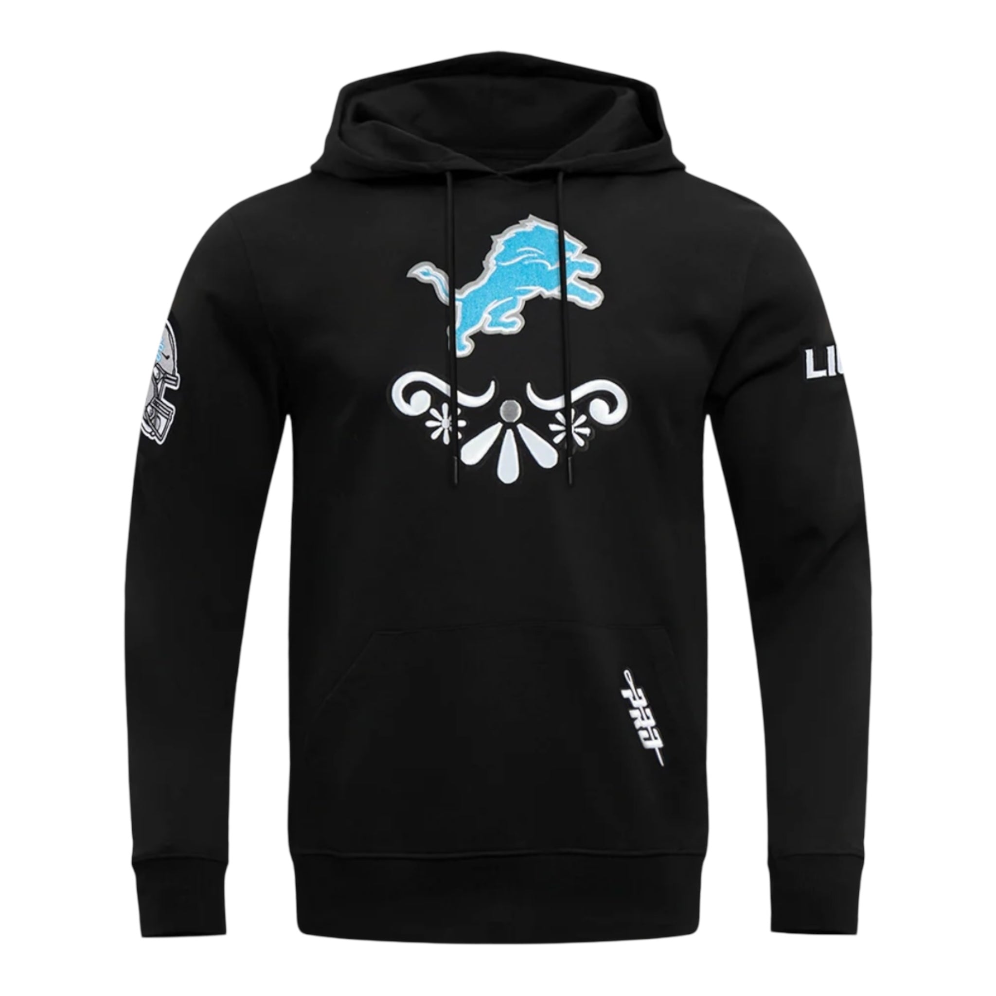NFL DETROIT LIONS SUGAR SKULL MEN'S FLEECE PULLOVER HOODIE
