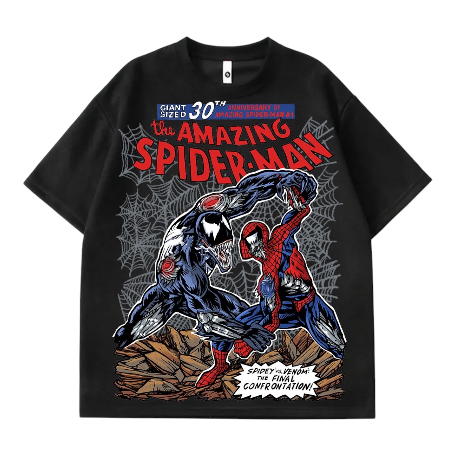 Detroit x Spider-Man Black Tee
