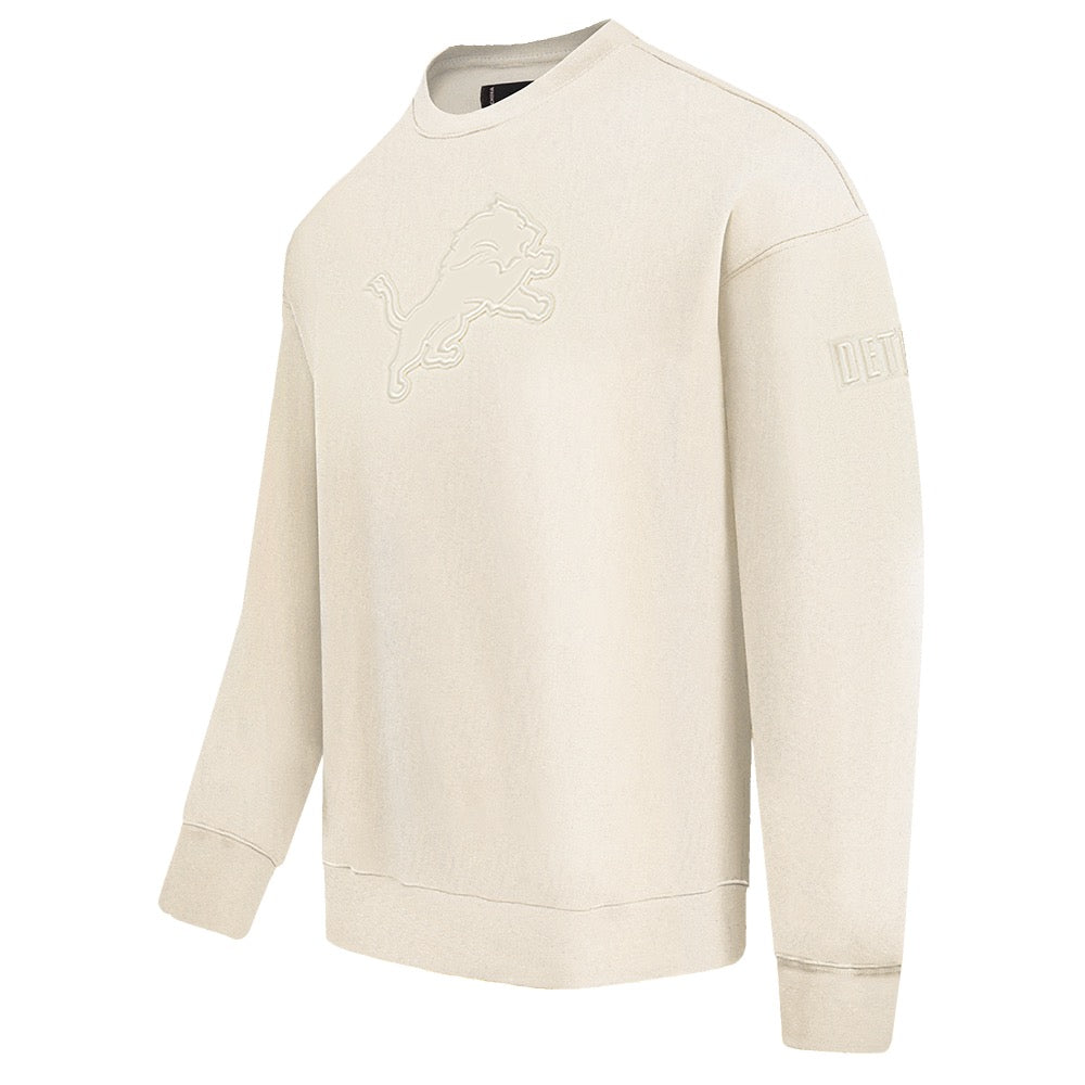 PRO STANDARD - DETROIT LIONS MEN'S CREWNECK SWEATSHIRT NEUTRAL