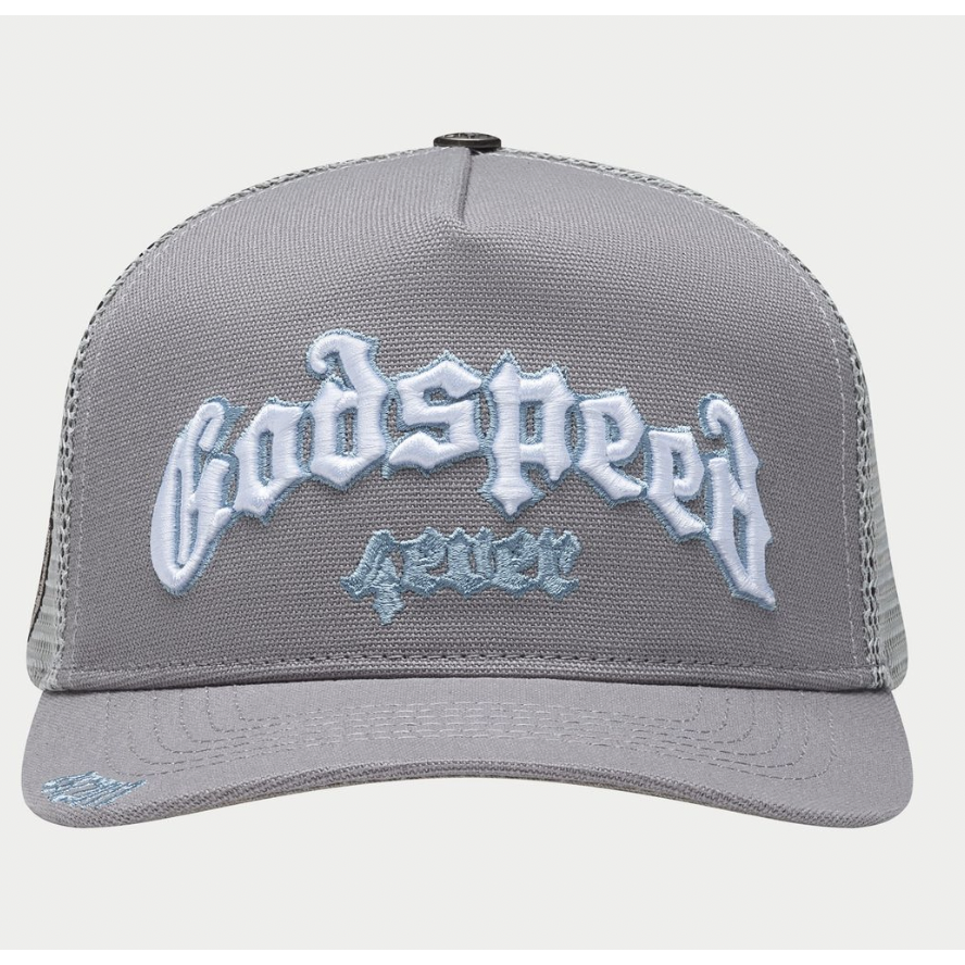 Godspeed Forever Trucker Hat (Cool Grey)