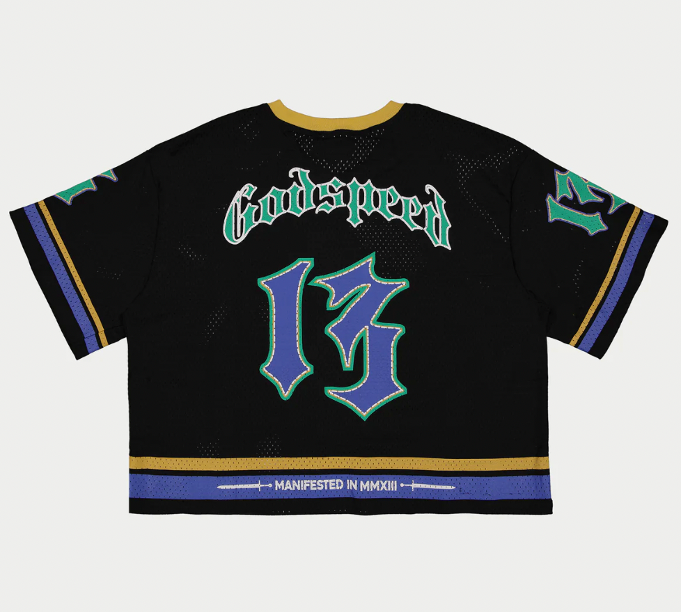 Godspeed First Down Jersey (Black/Yellow/Blue)