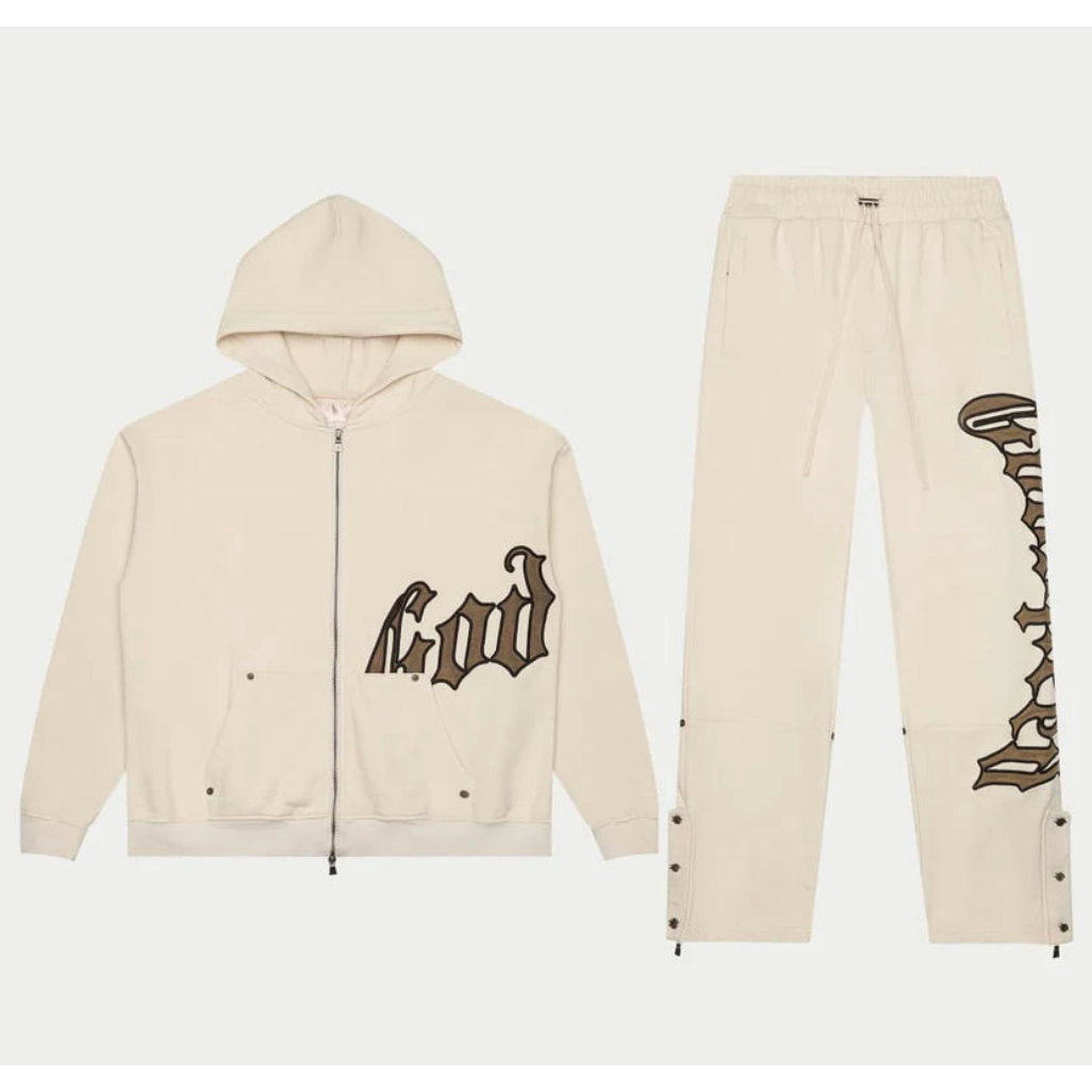 GODSPEED OG Logo Sweatsuit V2 (Creme/Brolive)