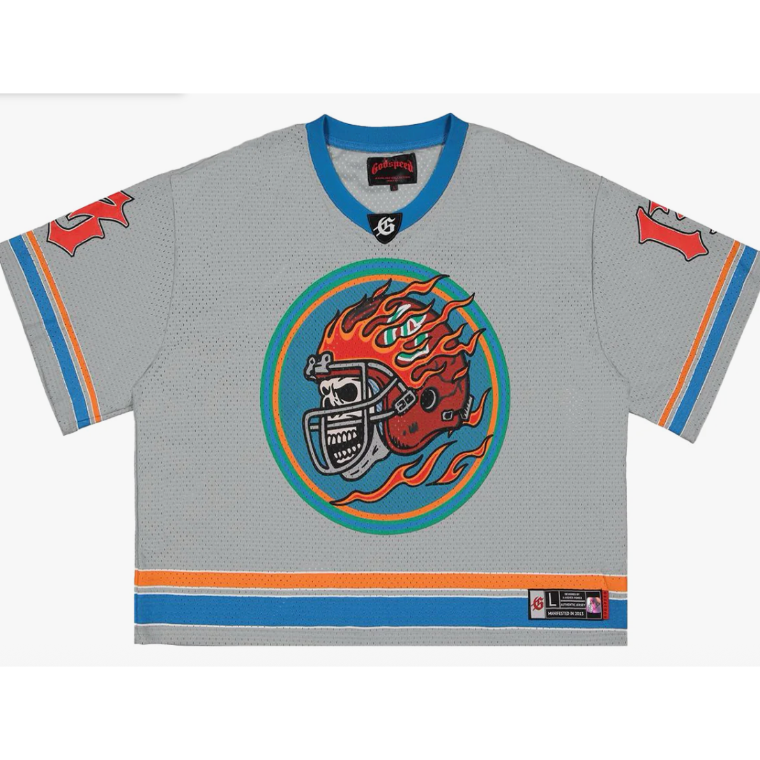 Godspeed First Down Jersey (Grey/Blue)