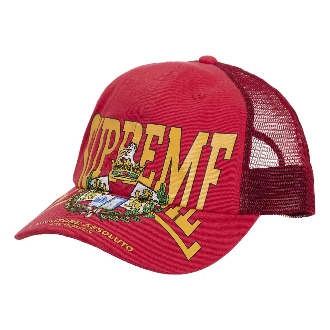 Supreme Crest Mesh Back 6-Panel Red