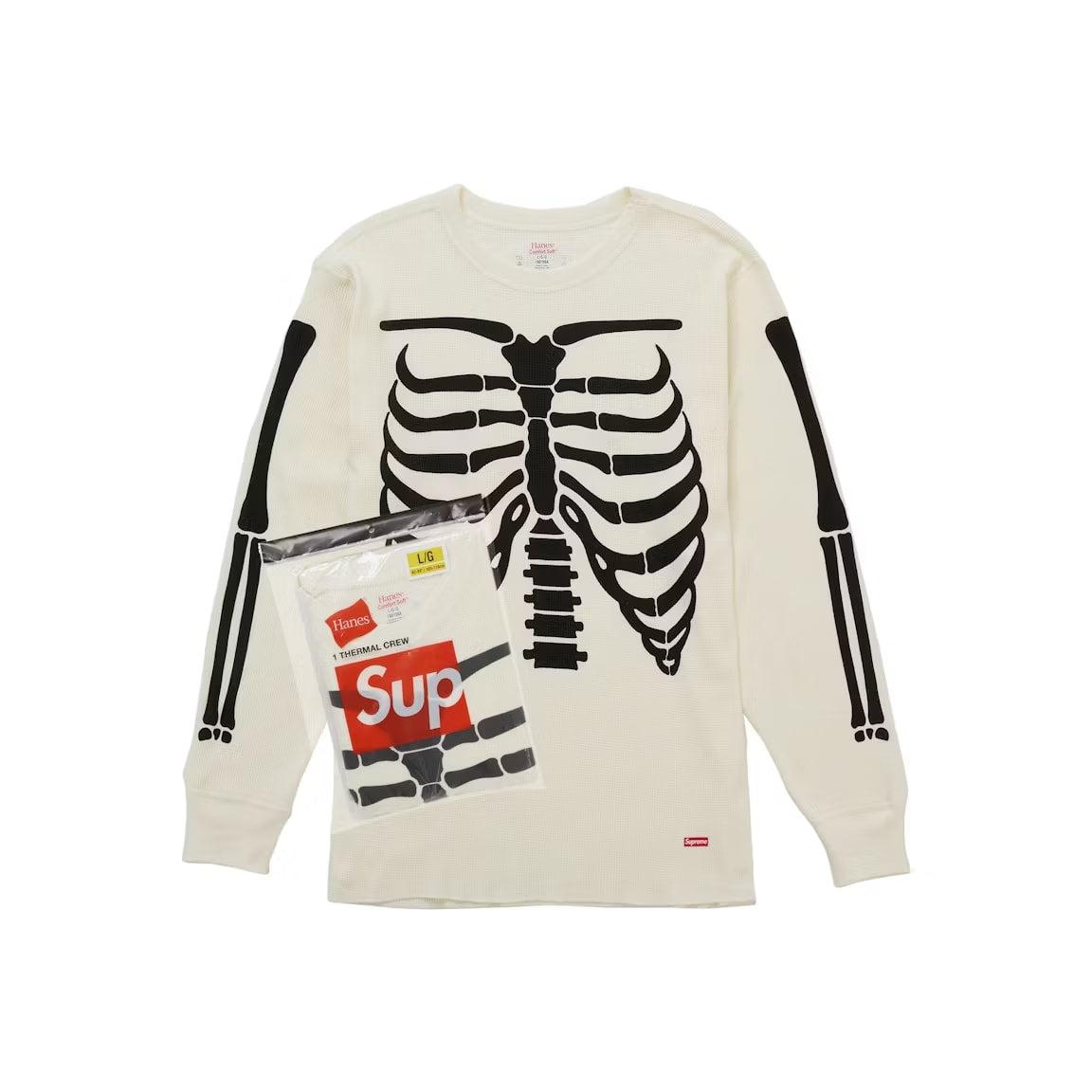 Supreme Hanes Bones Thermal Crew FW25 (1 Pack) White