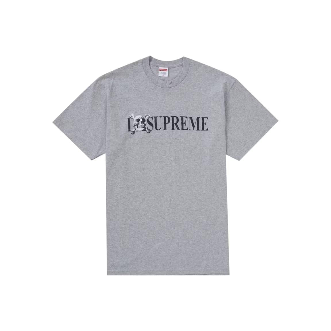Supreme Skull Tee Heather Grey