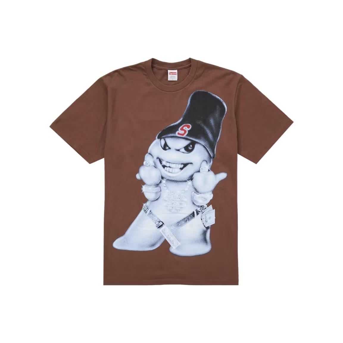 Supreme Snowman Tee Brown