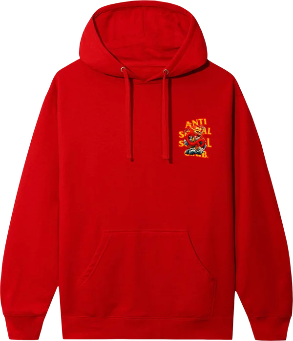 Anti Social Social Club - No Sympathy Hoodie 'Red'