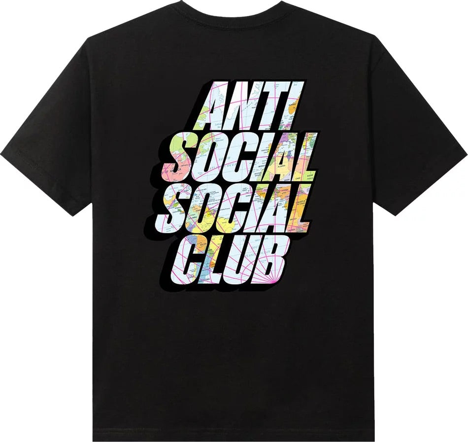 Anti Social Social Club Tee - Drop A Pin 'Black'