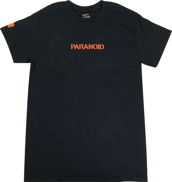Anti Social Social Club x Undefeated Paranoid Logo T-Shirt 'Black'