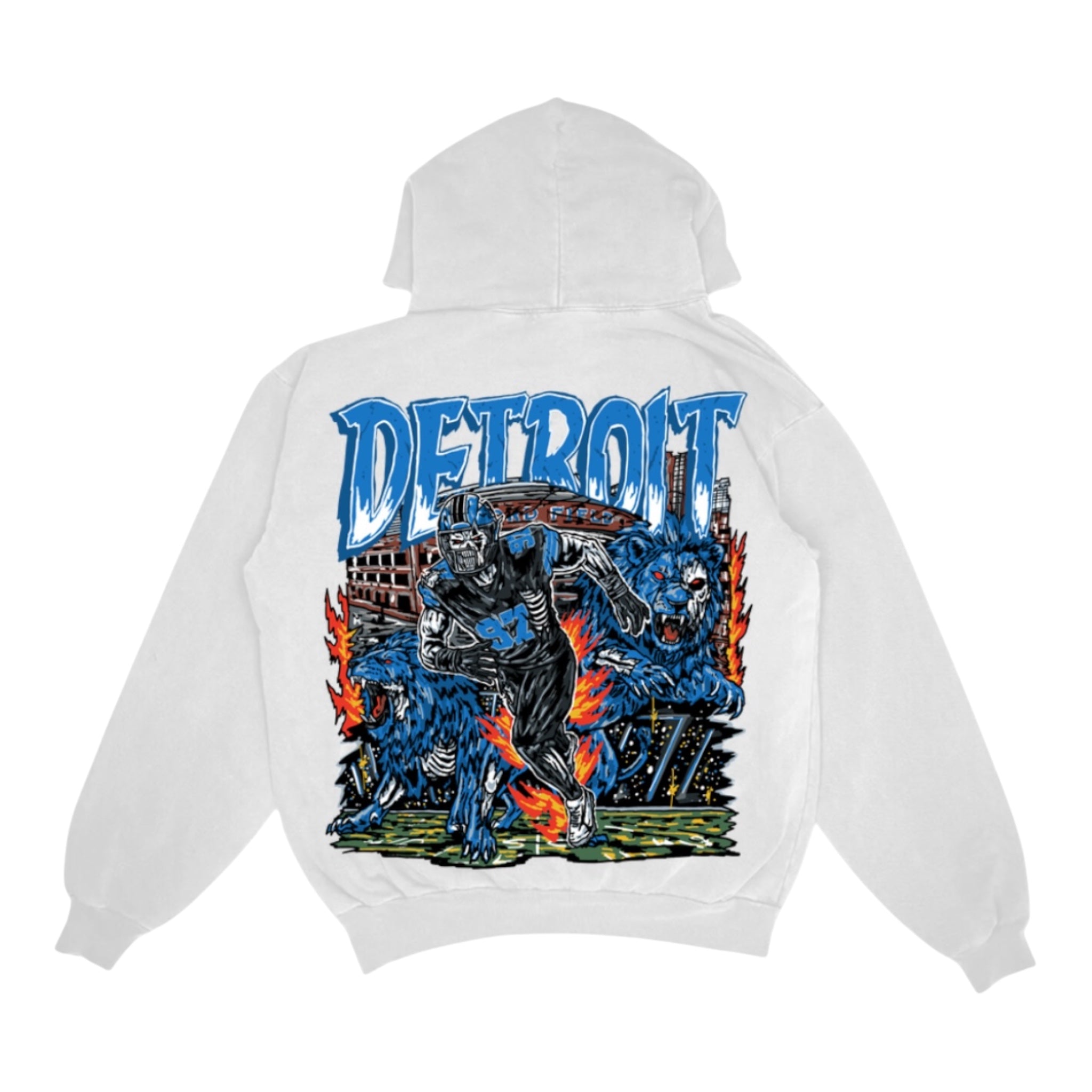 Detroit X Hutchinson - Cement Gray Hoodie