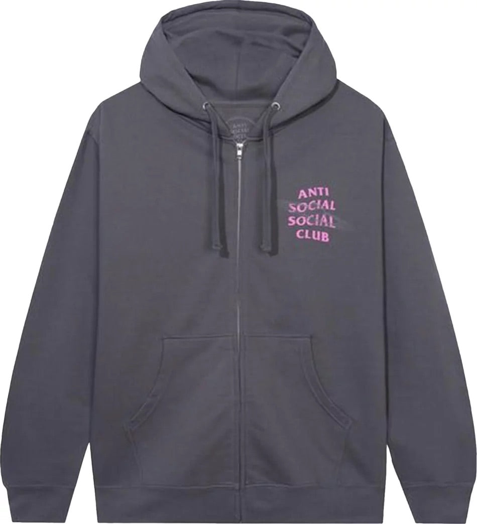Anti Social Social Club - The Shape Of Things Heather Zip Hoodie 'Grey'