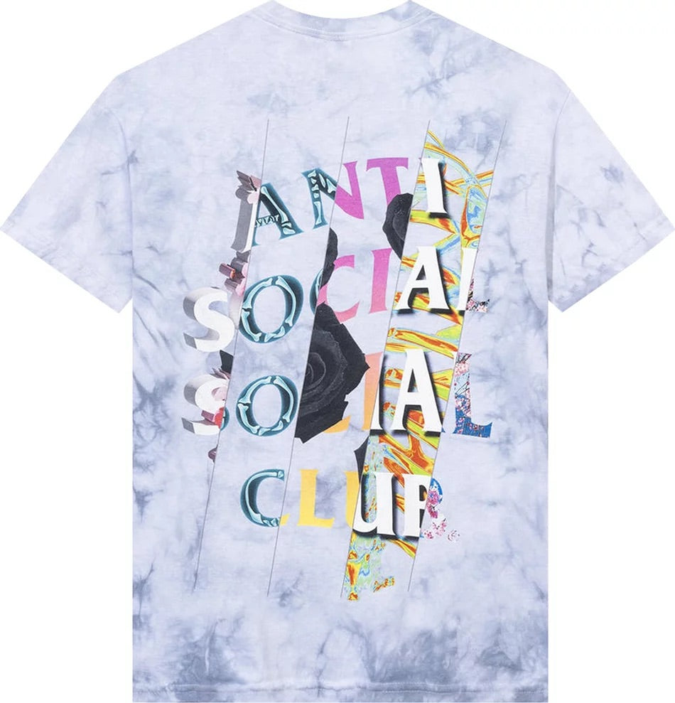 Anti Social Social Club Tee - Dissociative Tie Dye 'Dissociative Grey'