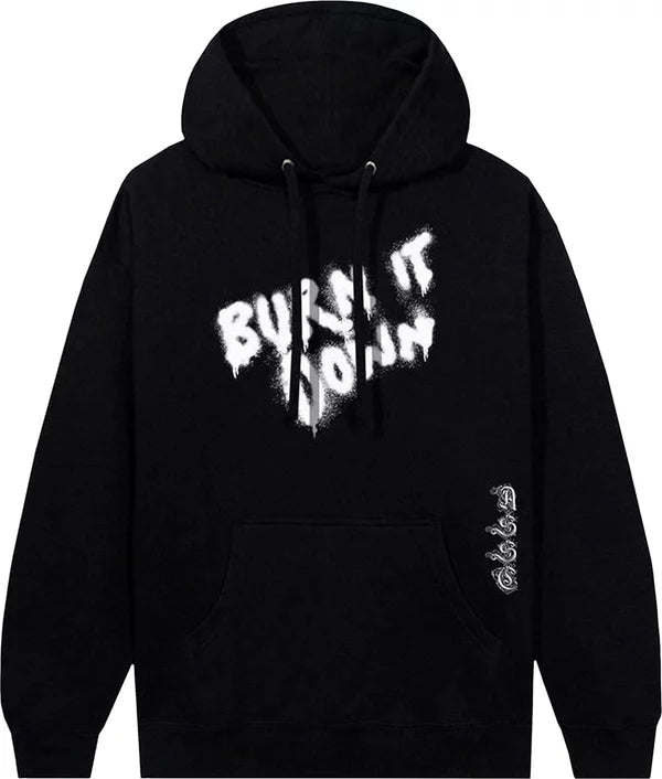 Anti Social Social Club - x 2 Tone Burn It Down Hoodie 'Black'