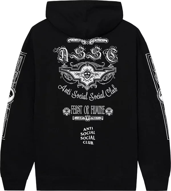 Anti Social Social Club - x 2 Tone Feast Or Famine Hoodie 'Black'