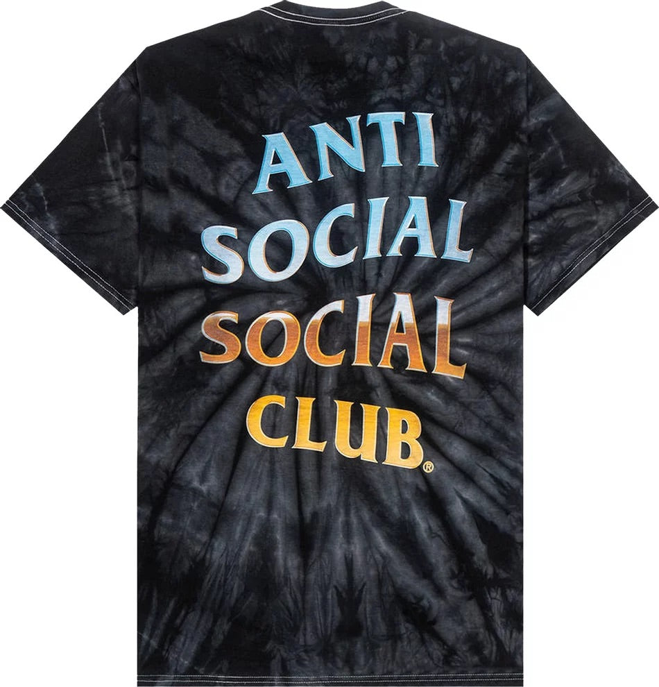 Anti Social Social Club - Thermal Internal Tie Dye Tee 'Black'