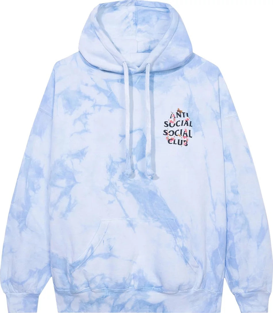 Anti Social Social Club - Kkoch Never Dies Tie Dye Hoodie 'Blue'