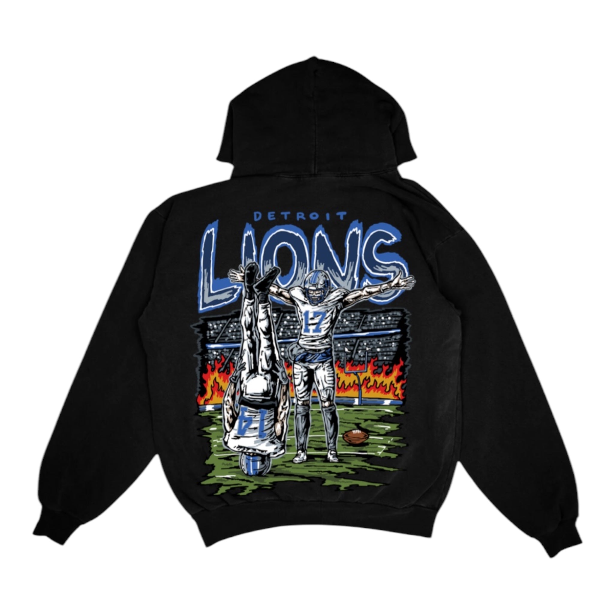 Detroit X Amon-Ra St. Brown - Black Hoodie